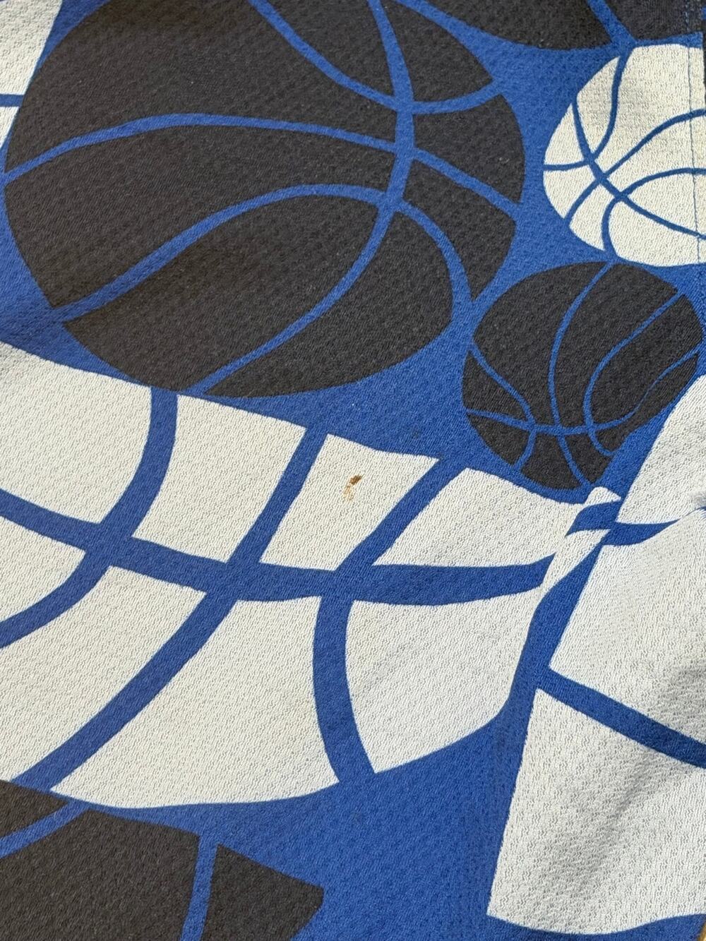 Nike Dri-FIT Boys Basketball Shorts Size Large Blue Black Basketball Print